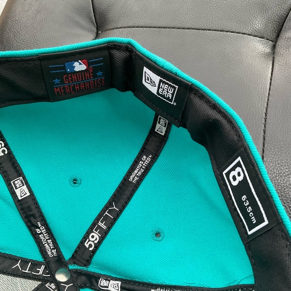 New York Mets Turquoise Teal Fitted 8 - Picture 3 of 6